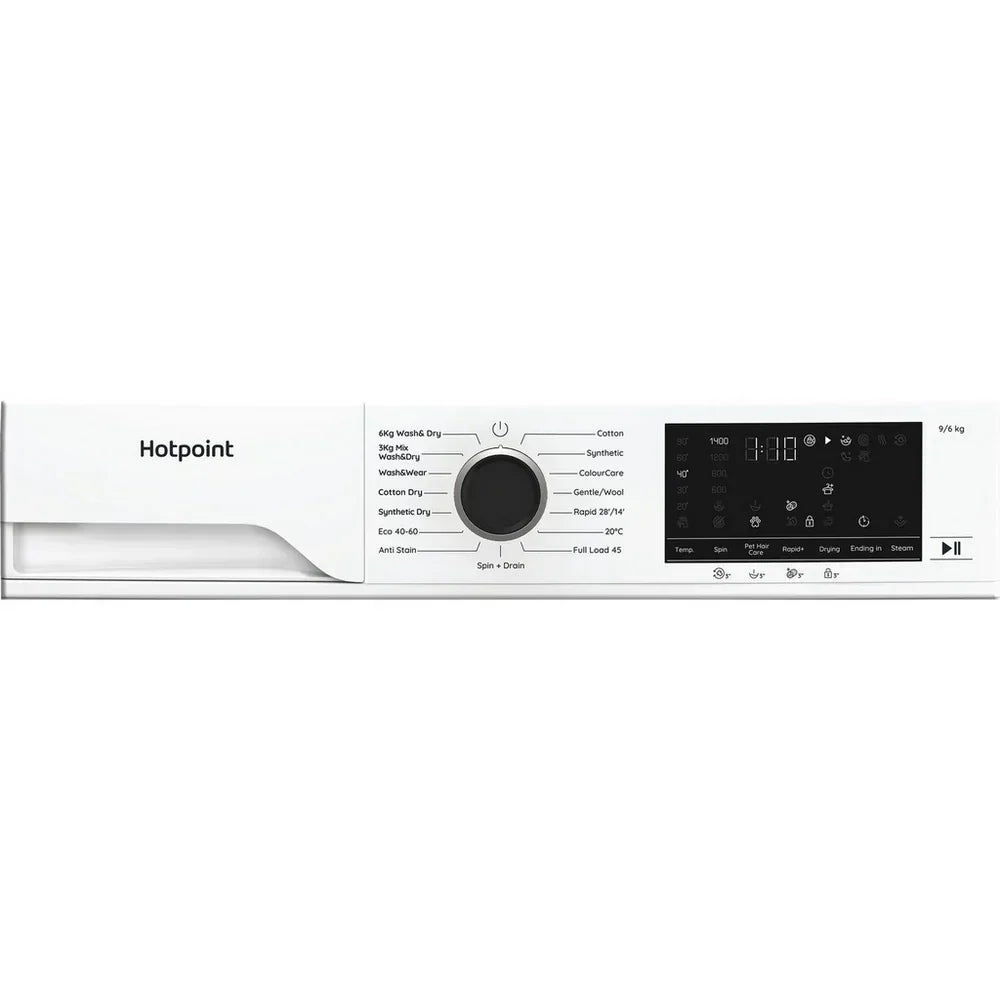 Hotpoint HBD9681ANTSTAIN Washer Dryer 9kg/6kg 1400rpm White