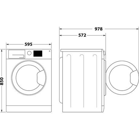 Hotpoint NSWE7469WSUK Washing Machine 7kg 1400rpm White