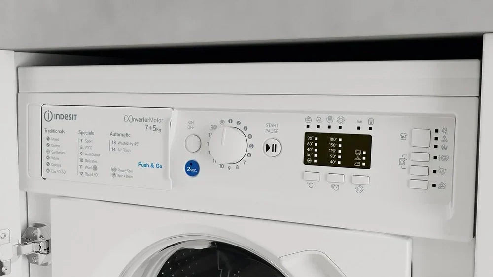 Indesit BIWDIL75148 Integrated Washer Dryer 7kg/5kg 1400rpm White