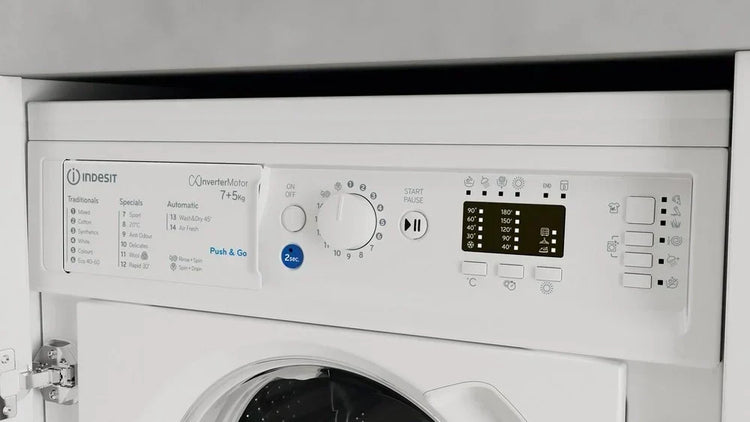 Indesit BIWDIL75148 Integrated Washer Dryer 7kg/5kg 1400rpm White