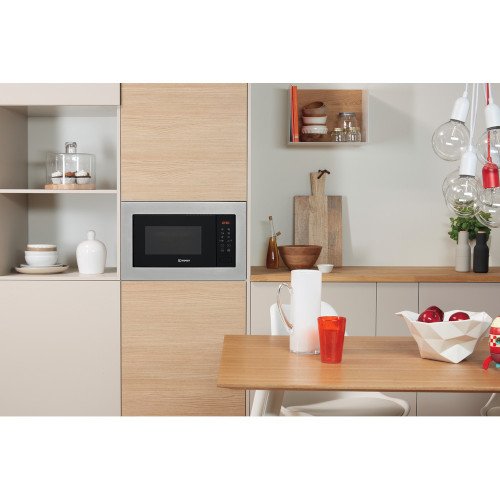 Indesit MWI125GX Built-In Microwave Oven 25L Stainless Steel
