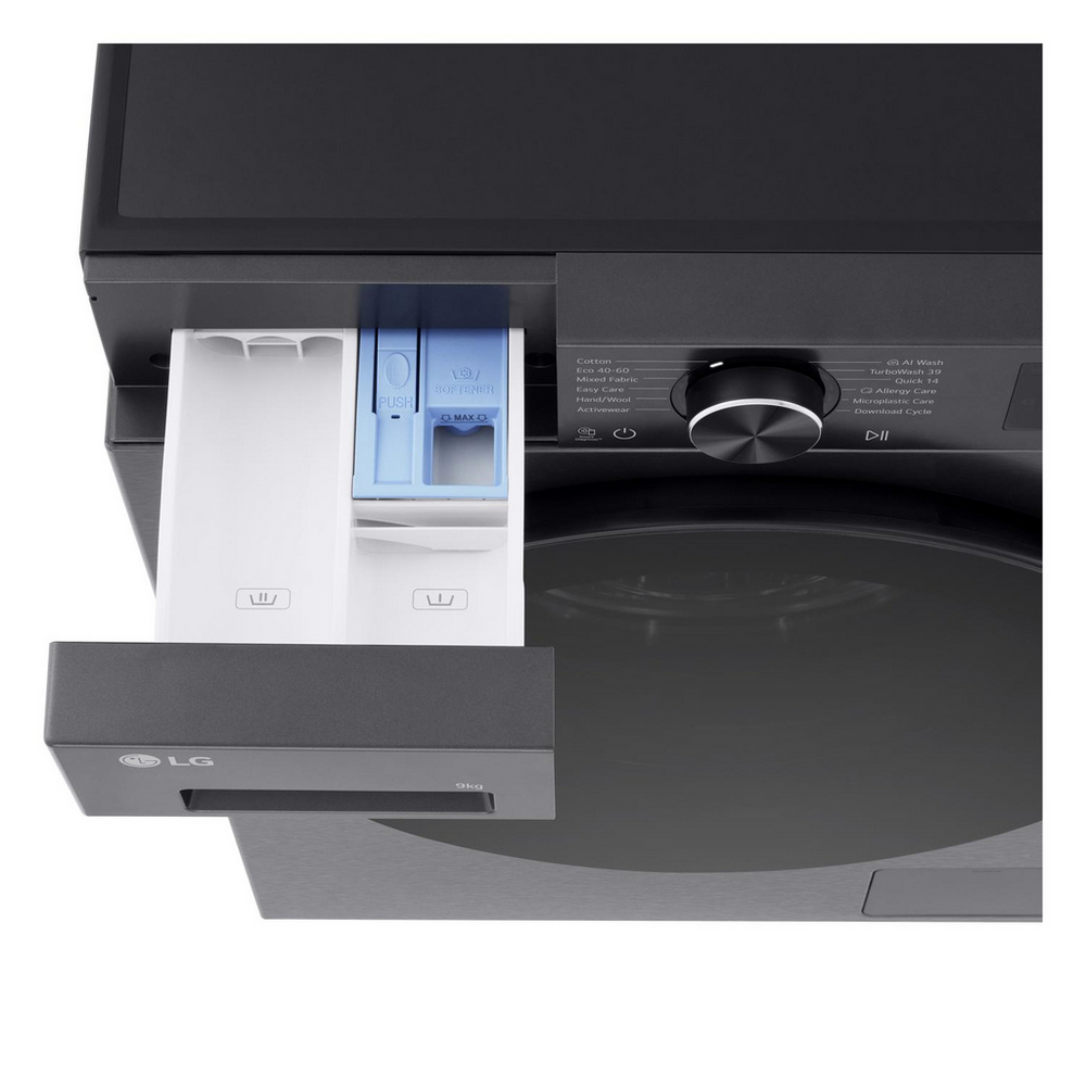 LG F2X50S9TBB Freestanding Washing Machine 9kg 1200rpm Black