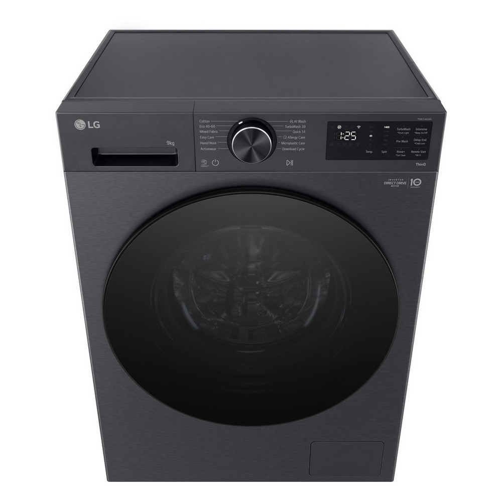 LG F2X50S9TBB Freestanding Washing Machine 9kg 1200rpm Black