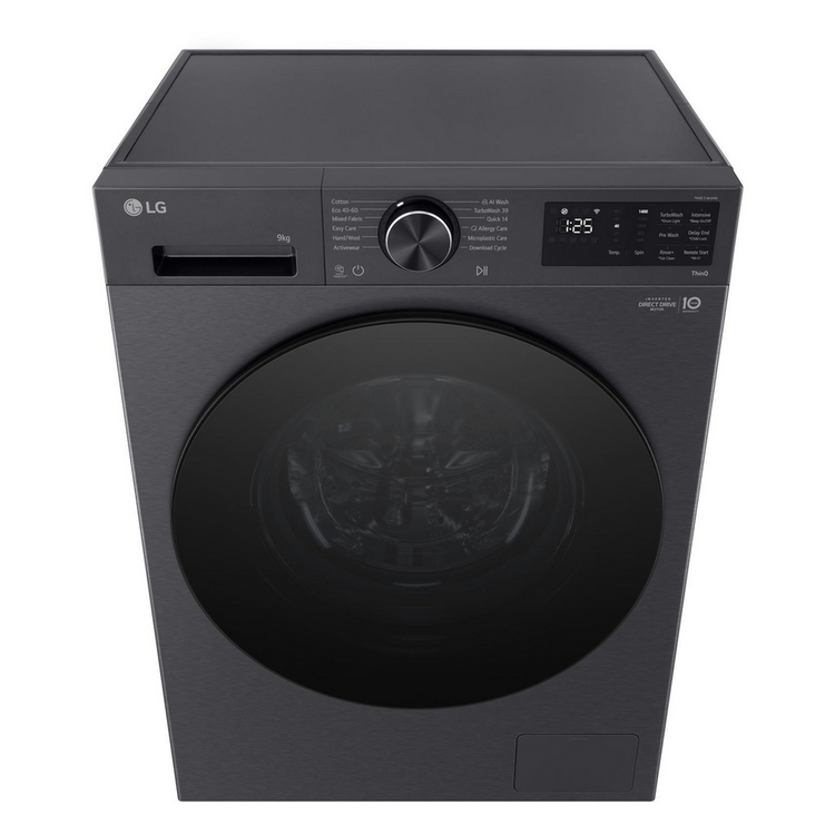 LG F2X50S9TBB Freestanding Washing Machine 9kg 1200rpm Black
