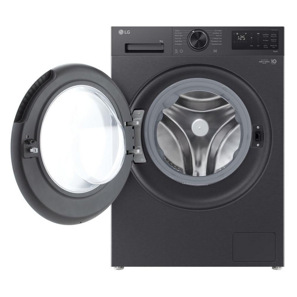 LG F2X50S9TBB Freestanding Washing Machine 9kg 1200rpm Black