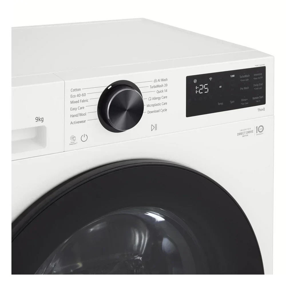LG F2X50S9TWB VX50 Washing Machine 9kg 1200rpm White