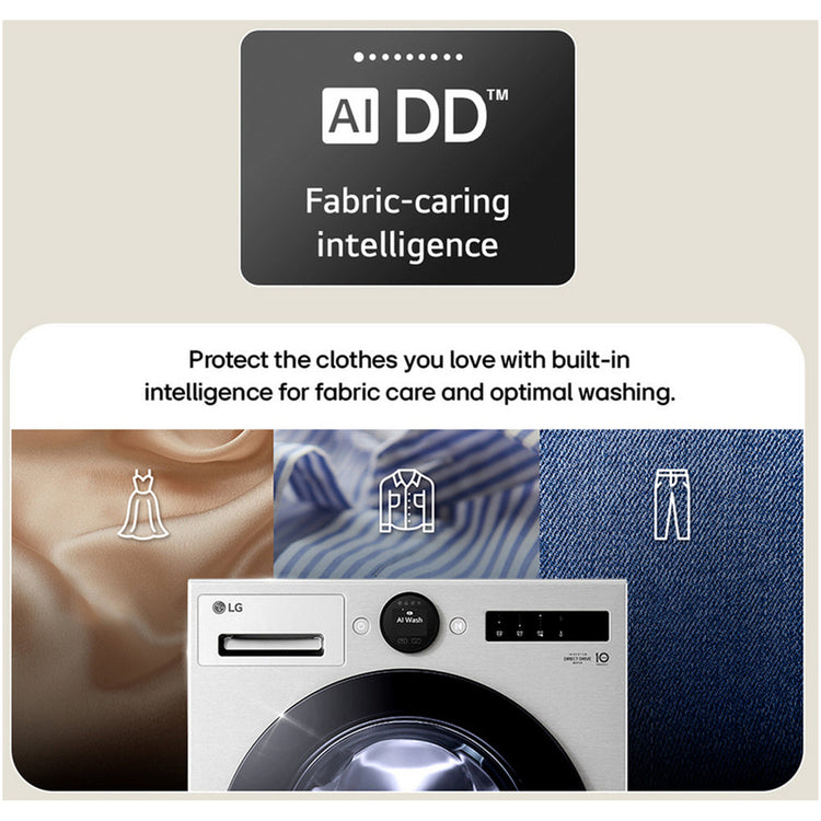 LG F4X7009TBB Washing Machine 9kg 1400rpm Black