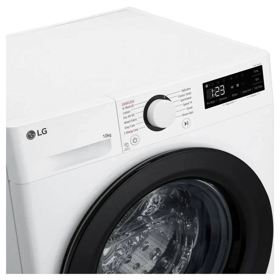 LG F4Y510WBLN1 Front Load Washing Machine 10kg 1400rpm White