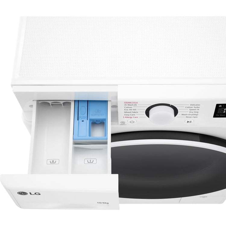 LG FWY606WWLN1 Washer Dryer 10kg/6kg 1400rpm White