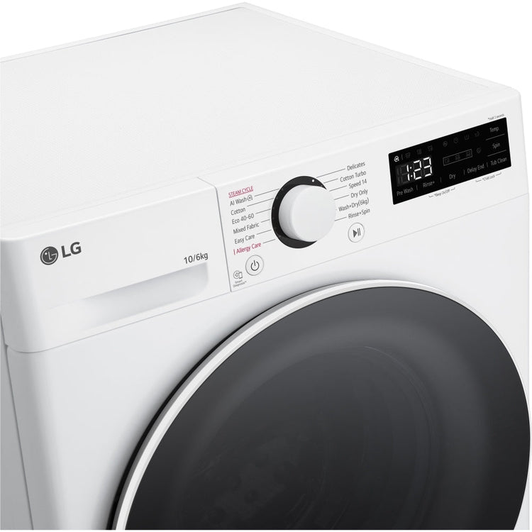 LG FWY606WWLN1 Washer Dryer 10kg/6kg 1400rpm White