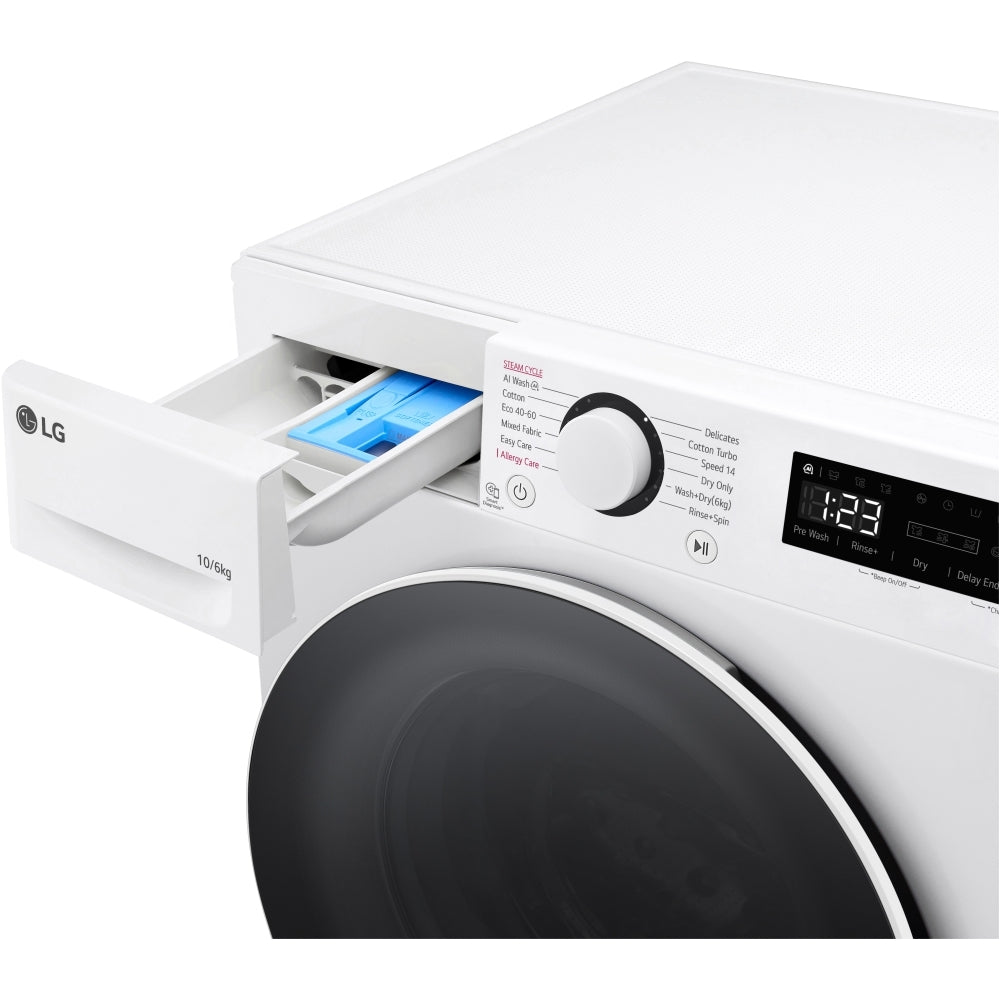 LG FWY606WWLN1 Washer Dryer 10kg/6kg 1400rpm White