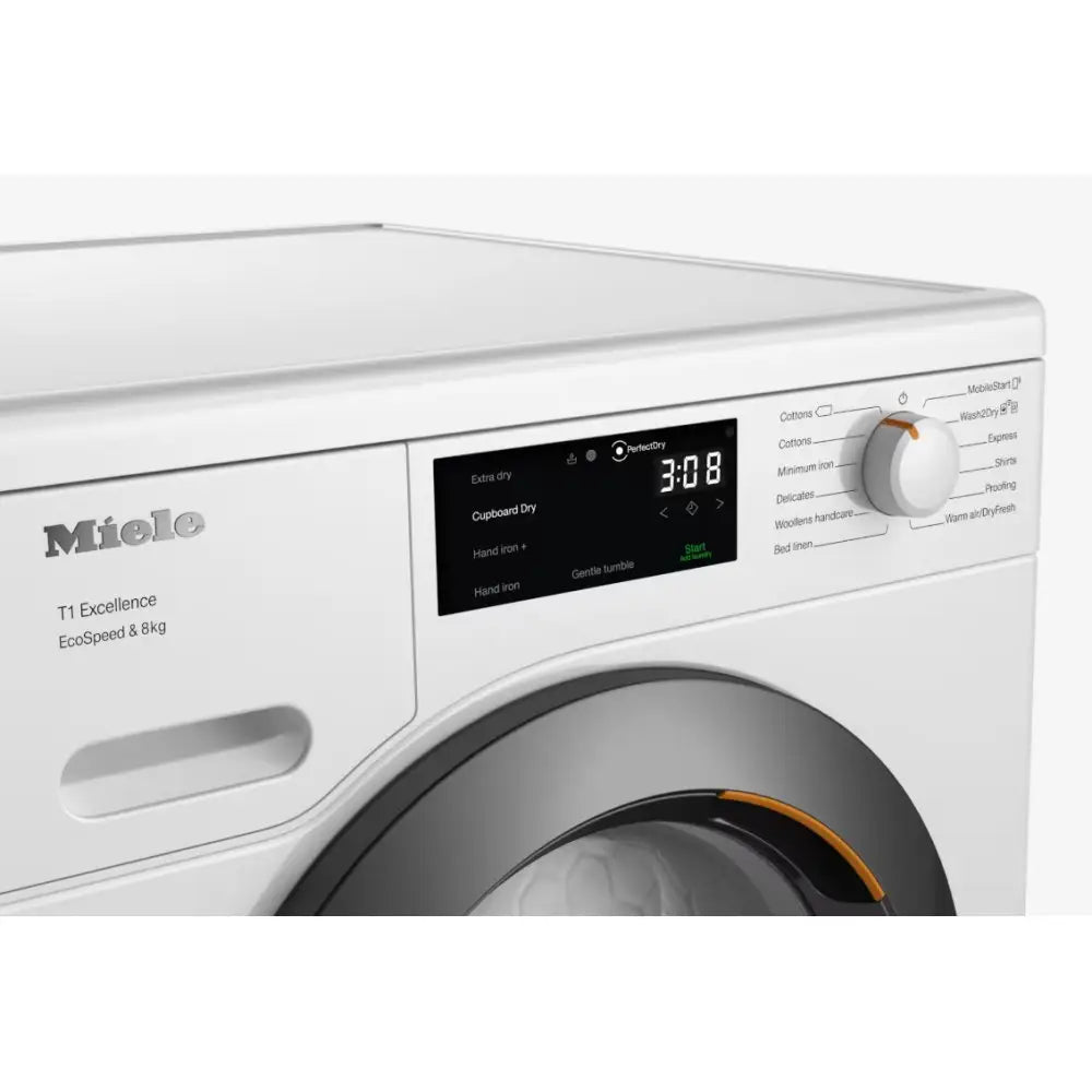Miele TEC645WP EcoSpeed Tumble Dryer 8kg Lotus White