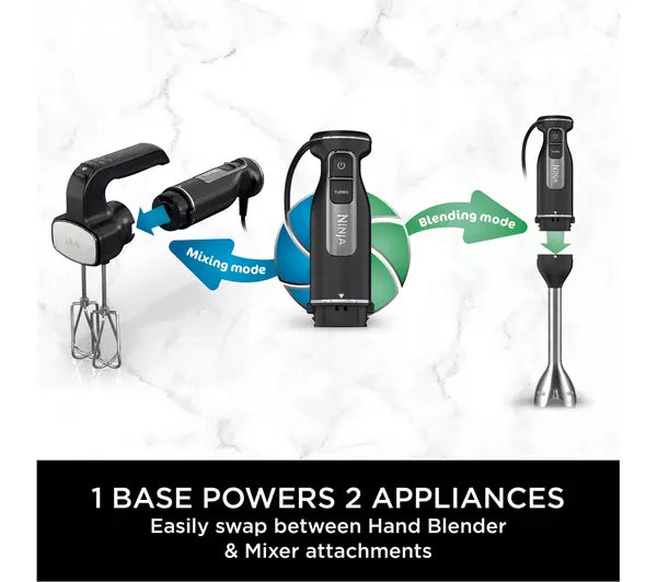 Ninja Foodi CI090UK Hand Blender & Mixer 850W Black
