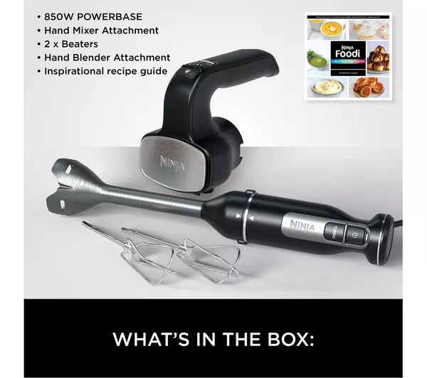Ninja Foodi CI090UK Hand Blender & Mixer 850W Black