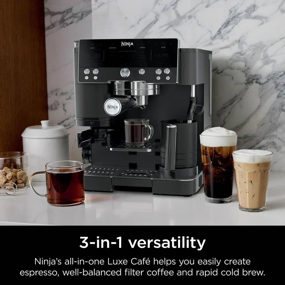 Ninja Luxe Cafe Premier ES601UKBK Espresso Coffee Machine 2L 14 Bar Black