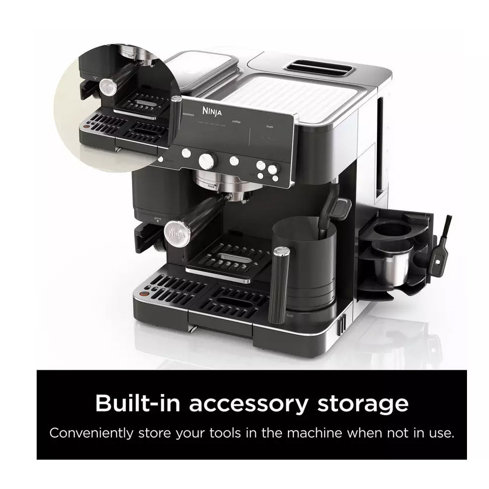 Ninja Luxe Cafe Premier ES601UKBK Espresso Coffee Machine 2L 14 Bar Black