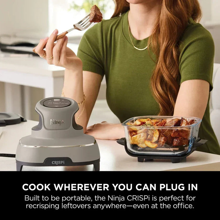 Ninja CRISPi FN101UKST 4-in-1 Glass Air Fryer 1700W Stone