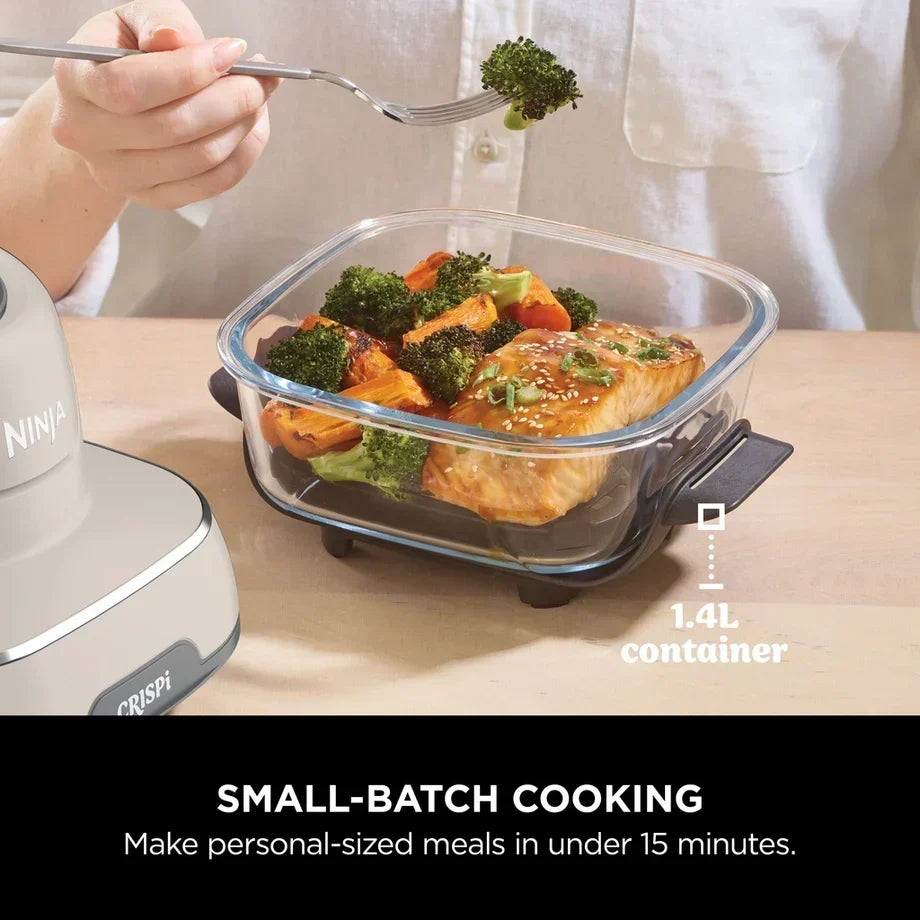 Ninja CRISPi FN101UKST 4-in-1 Glass Air Fryer 1700W Stone
