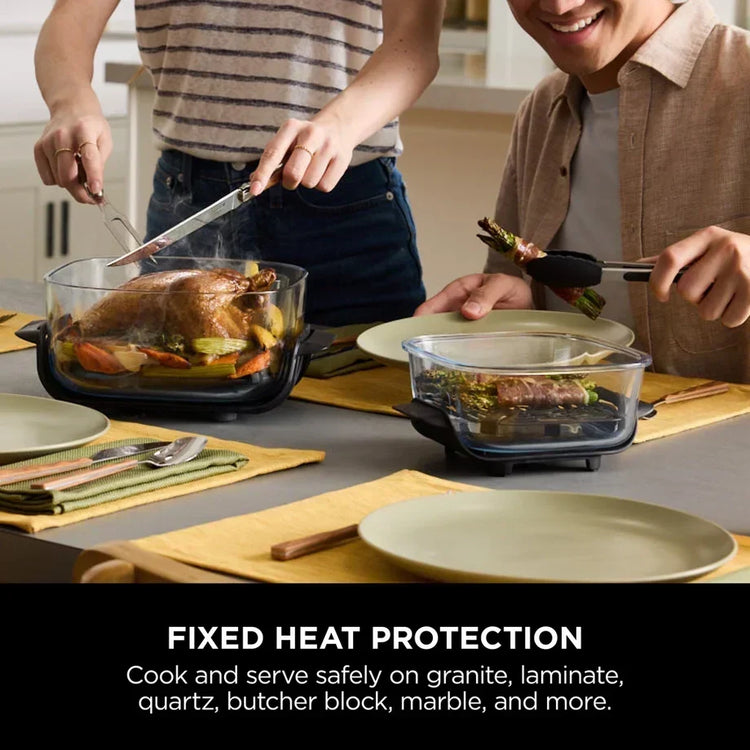 Ninja CRISPi FN101UKST 4-in-1 Glass Air Fryer 1700W Stone
