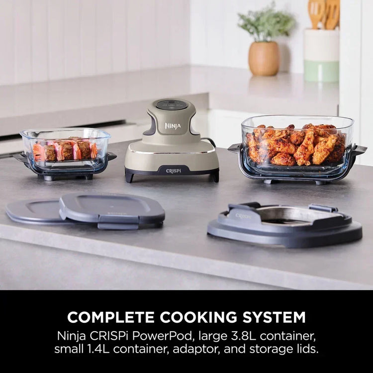 Ninja CRISPi FN101UKST 4-in-1 Glass Air Fryer 1700W Stone