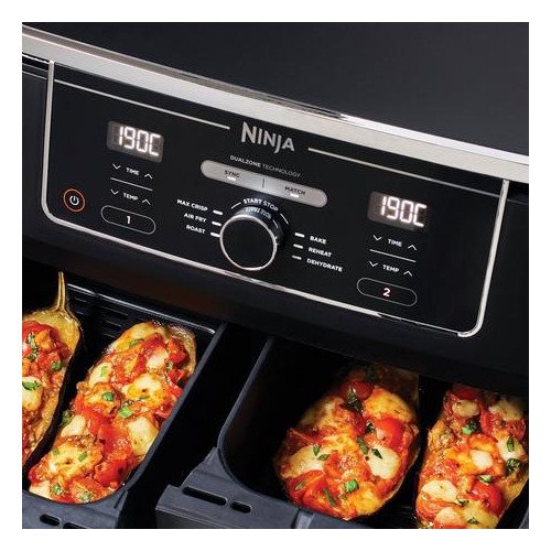 Ninja Foodi MAX Dual Zone Air Fryer AF400UK 2700W 9.5L Black
