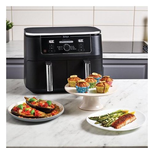 Ninja Foodi MAX Dual Zone Air Fryer AF400UK 2700W 9.5L Black