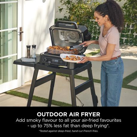 Ninja OG850UK Woodfire Pro XL Electric BBQ Grill & Smoker Black