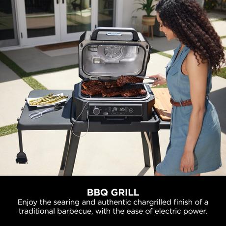 Ninja OG850UK Woodfire Pro XL Electric BBQ Grill & Smoker Black