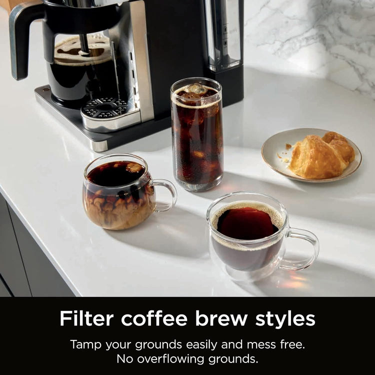 Ninja CFN802UK Prestige Dualbrew Coffee Machine 1.8L Black