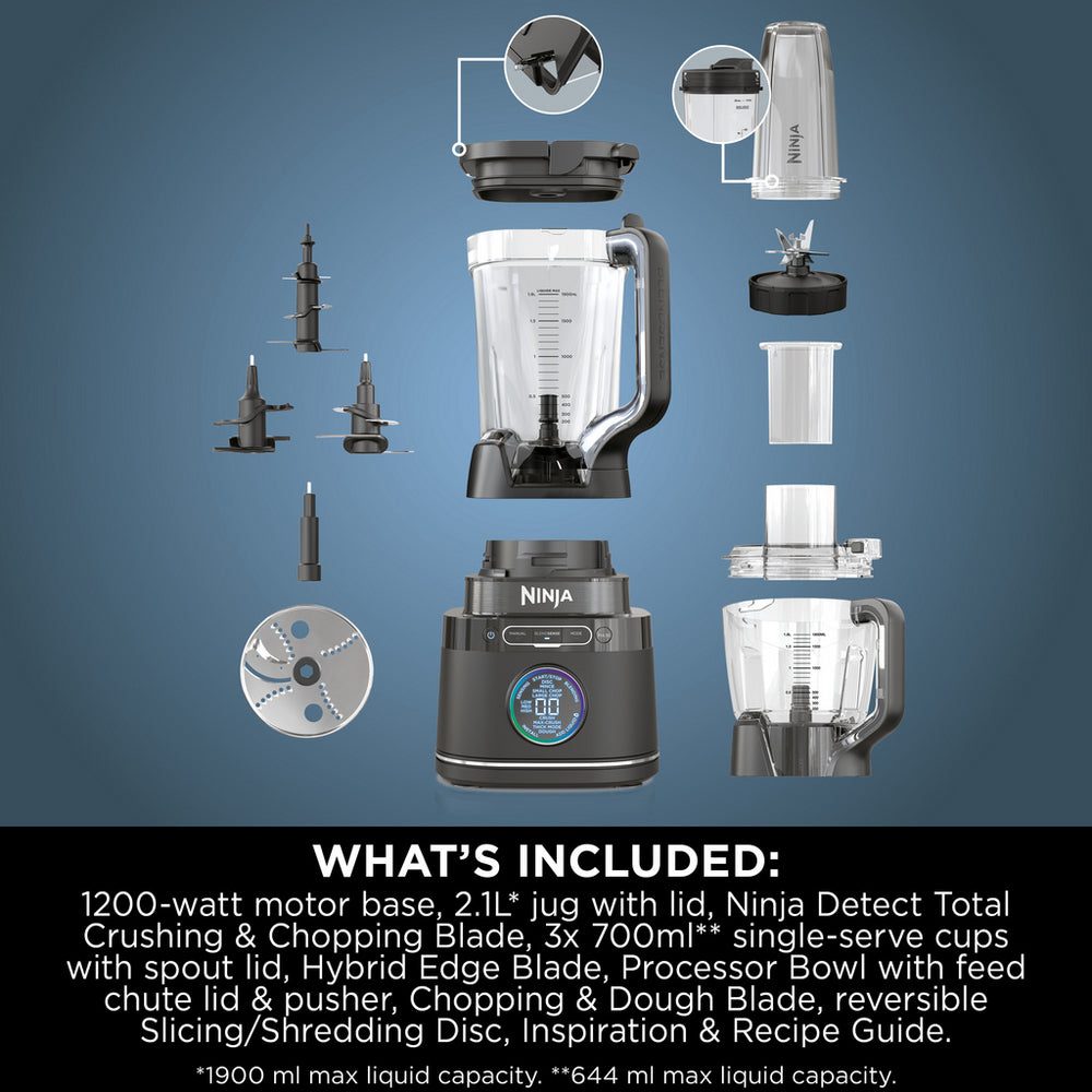 Ninja TB401UK Detect Power Blender and Processor Pro 2.1L 1200W Black