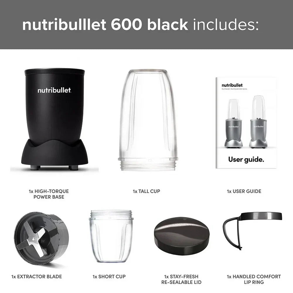 Nutribullet 02548 600 Series Blender 600W Black