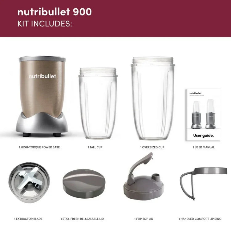 Nutribullet NBLP9 900 Series Blender 900W Champagne