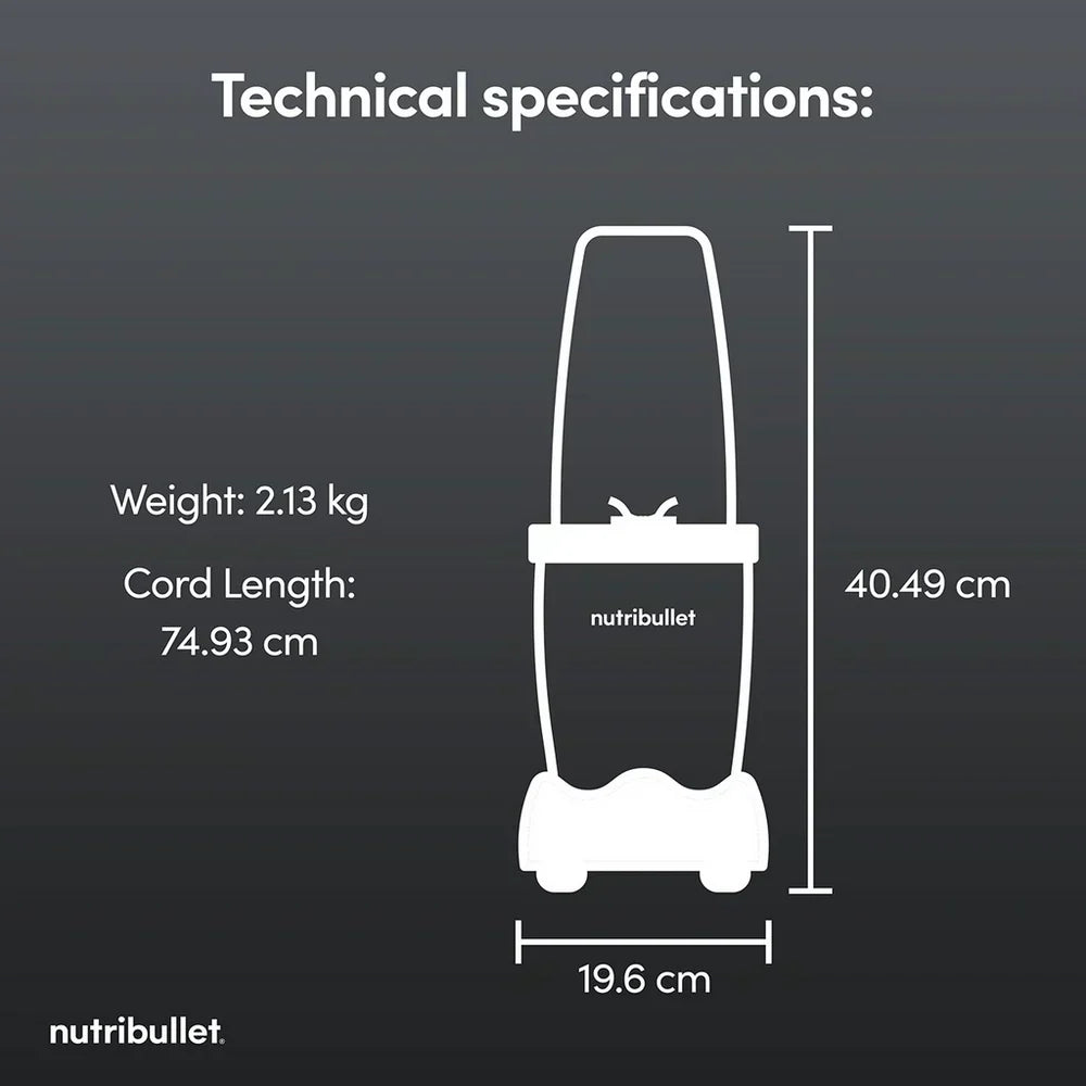Nutribullet 900 Series 2775 Portable Blender 900W 0.9L Grey
