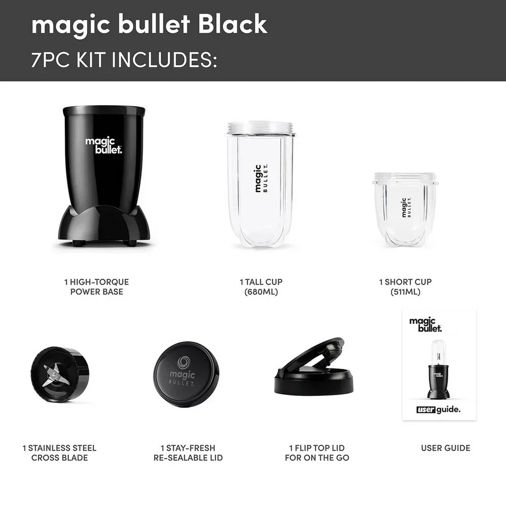Nutribullet 02227 Magic Bullet Starter Kit Blender 0.7L 250W Black