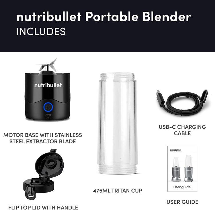 Nutribullet 02306 Portable Blender 100W Black