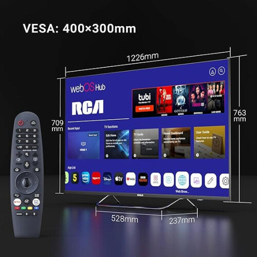 RCA 55 Inch QLED 4K UHD webOS Smart TV