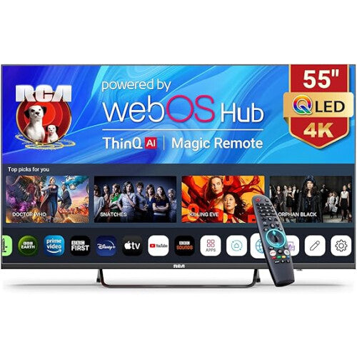 RCA 55 Inch QLED 4K UHD webOS Smart TV