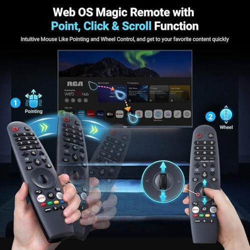 RCA 43 Inch QLED 4K UHD webOS Smart TV