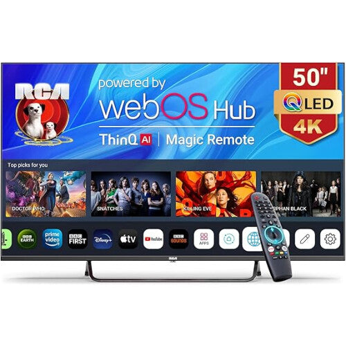 RCA 50 Inch QLED 4K UHD webOS Smart TV