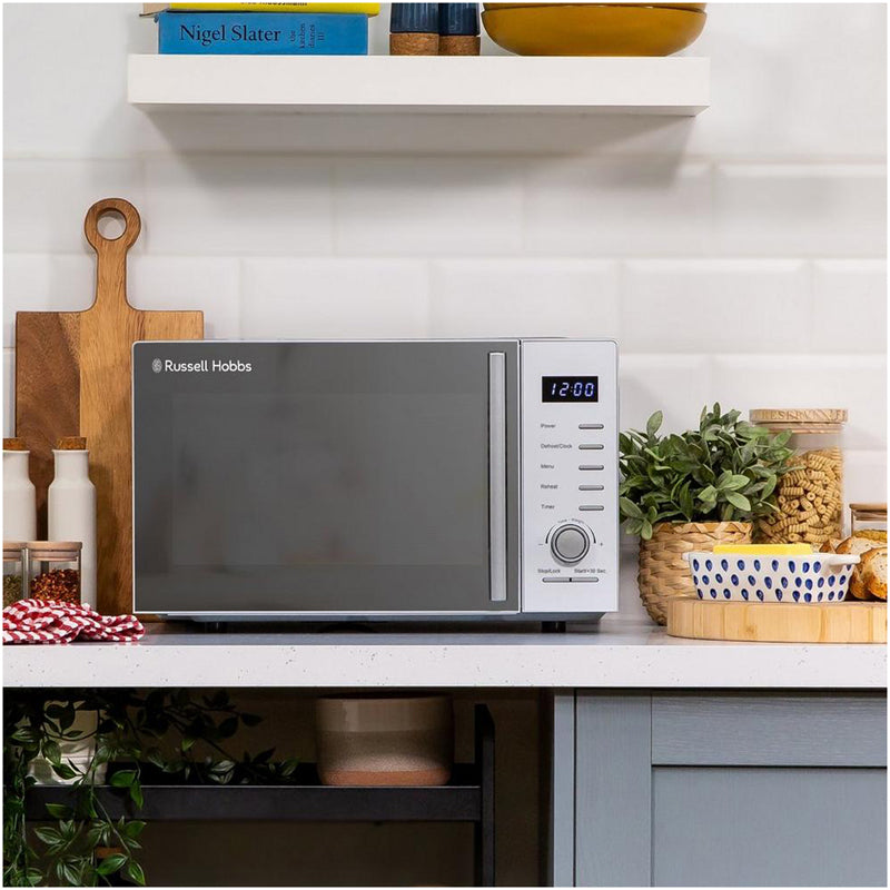 Russell Hobbs RHM2348S Solo Microwave Oven 23L 900W Silver