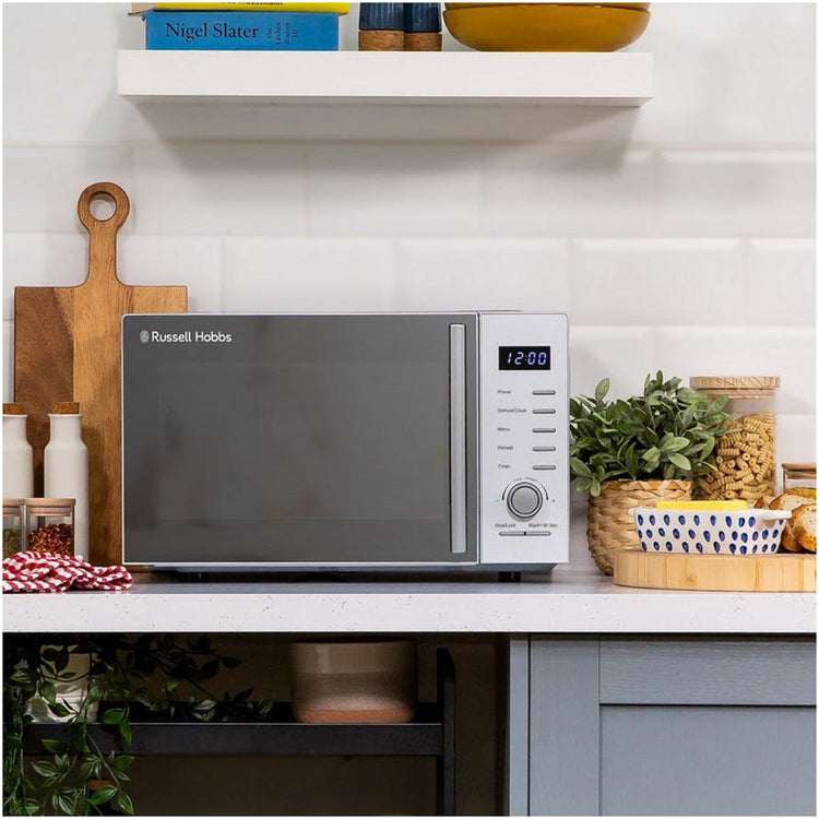 Russell Hobbs RHM2348S Solo Microwave Oven 23L 900W Silver