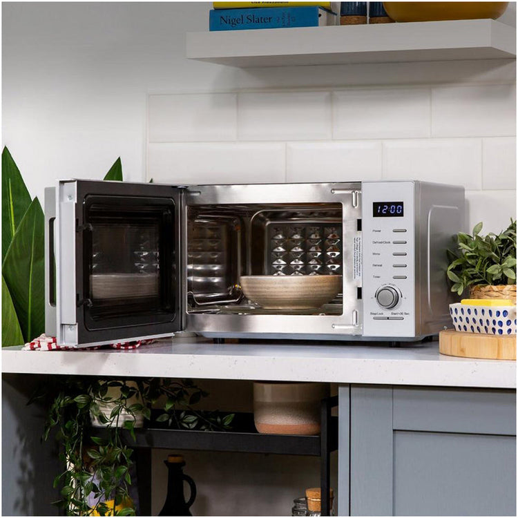Russell Hobbs RHM2348S Solo Microwave Oven 23L 900W Silver