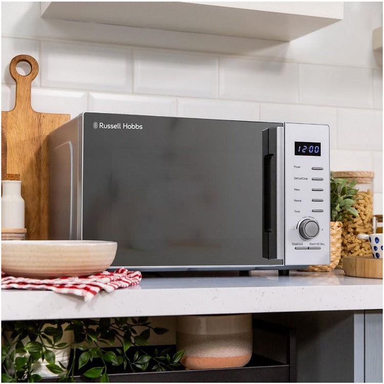 Russell Hobbs RHM2348S Solo Microwave Oven 23L 900W Silver