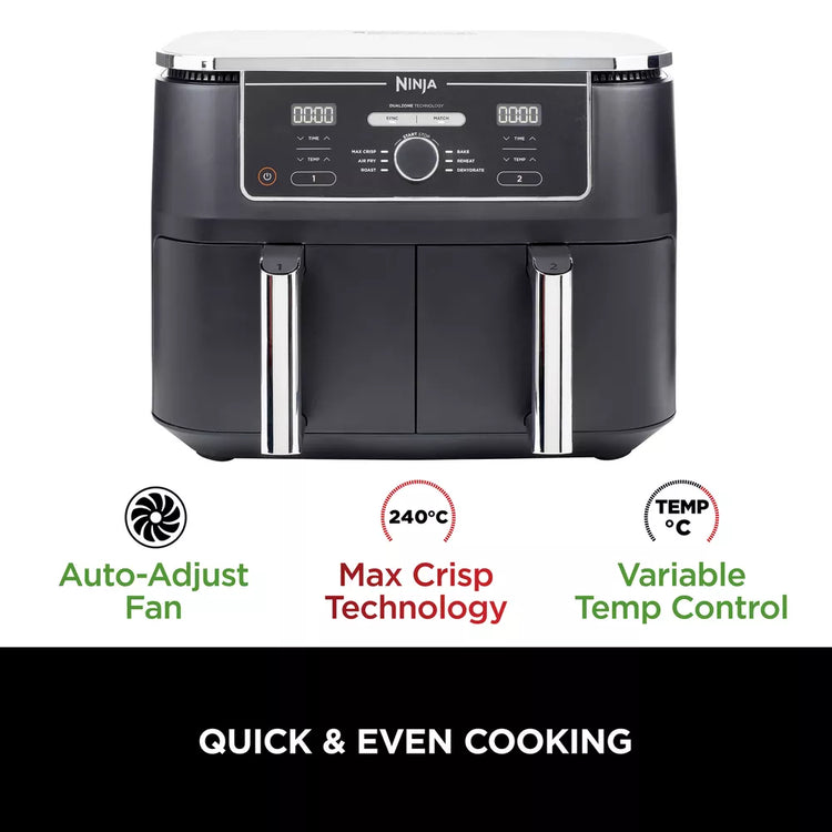 Ninja Foodi MAX Dual Zone Air Fryer [AF400UK] 6 Functions, 9.5L