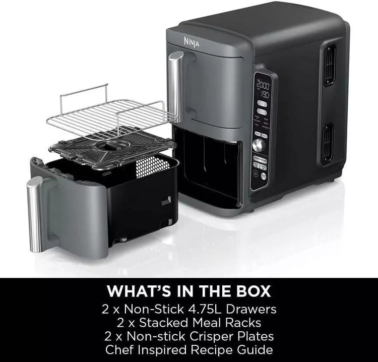 Ninja Double Stack XL Air Fryer [SL400UK] Dual Zone, 9.5L