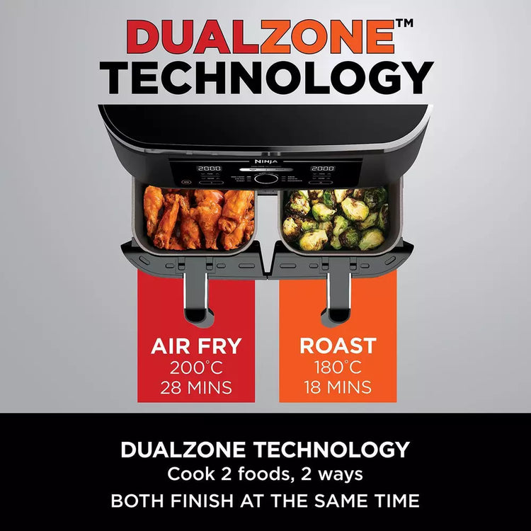 Ninja Foodi MAX Dual Zone Air Fryer  [AF451UK] with Smart Cook System & Probe