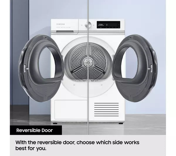Samsung Series 5 DV90CGC0A0AEEU Heat Pump Tumble Dryer 9kg White