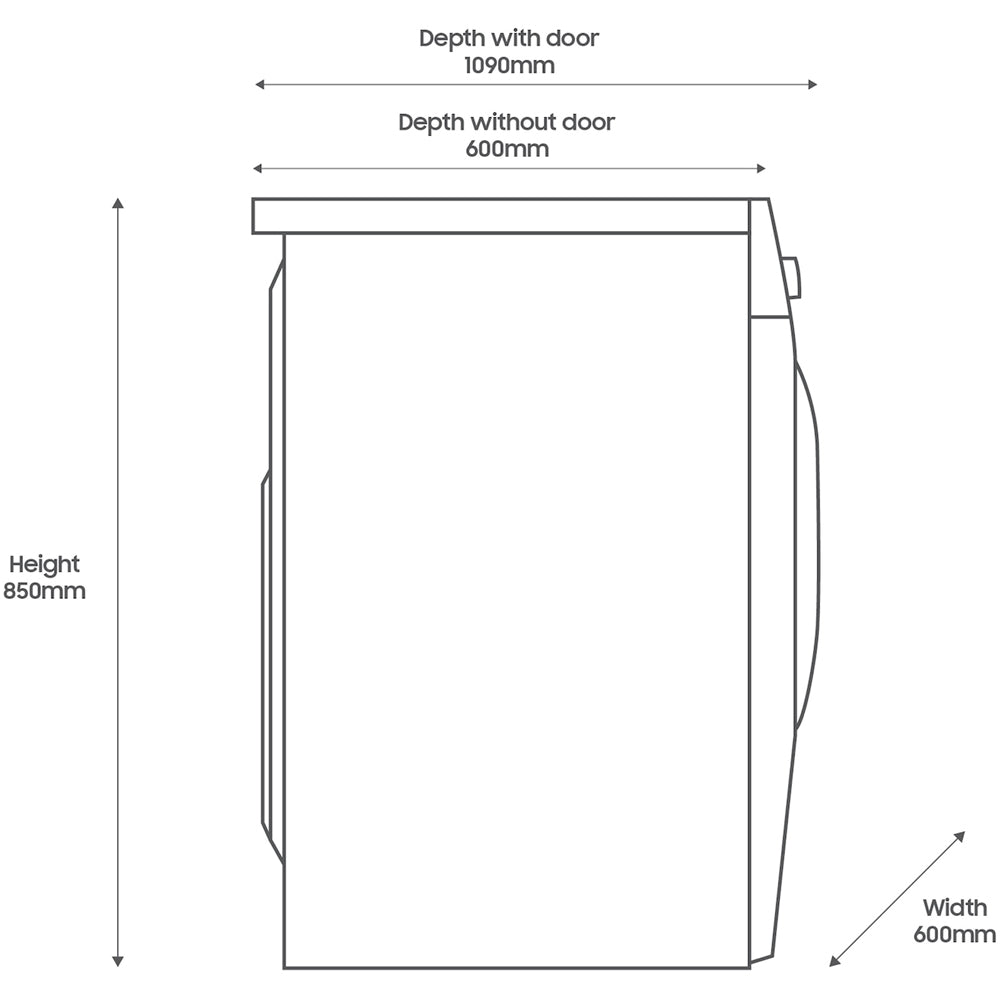 Samsung WW11DB8B95GHU1 Series 8 Washing Machine 11kg 1400rpm White
