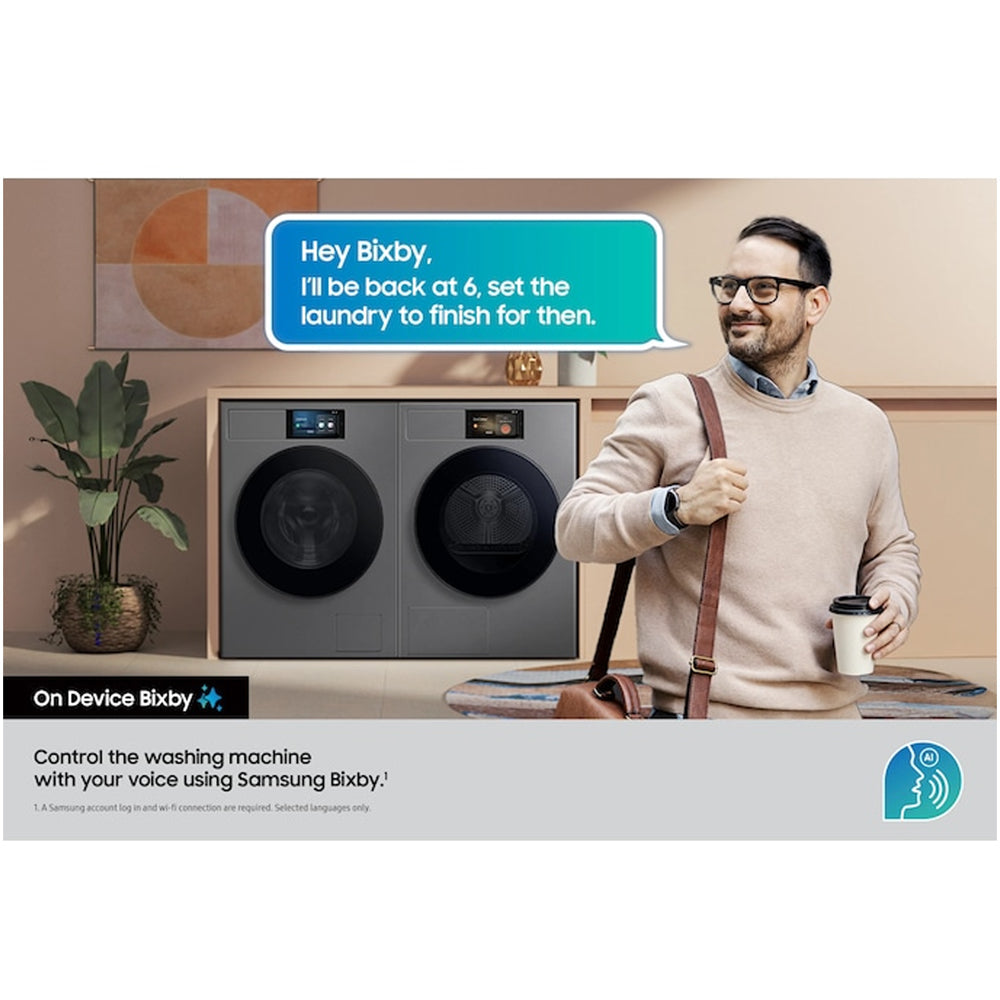 Samsung Series 9 DV90F09F4SU1 Heat Pump Tumble Dryer 9kg Dark Steel