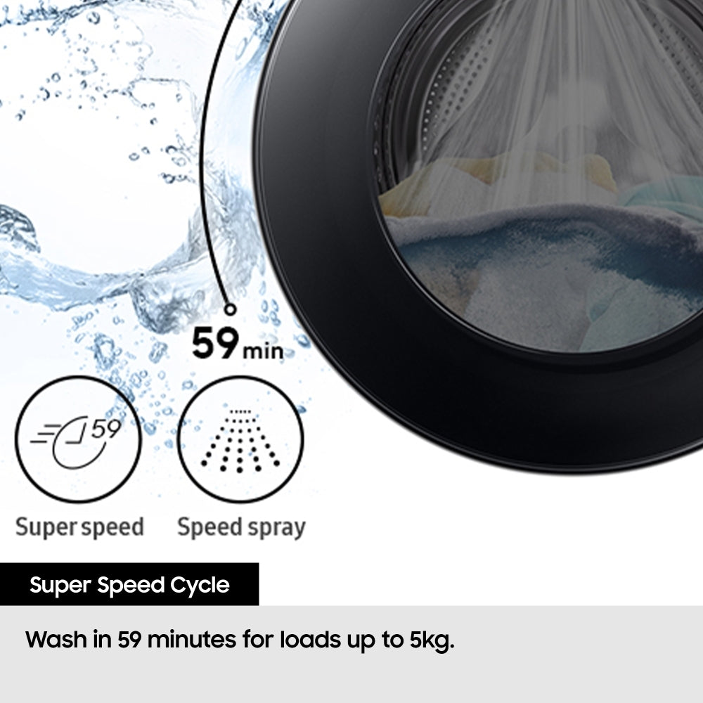 Samsung WW11DG6B25LBU1 Washing Machine 11kg 1400rpm Black